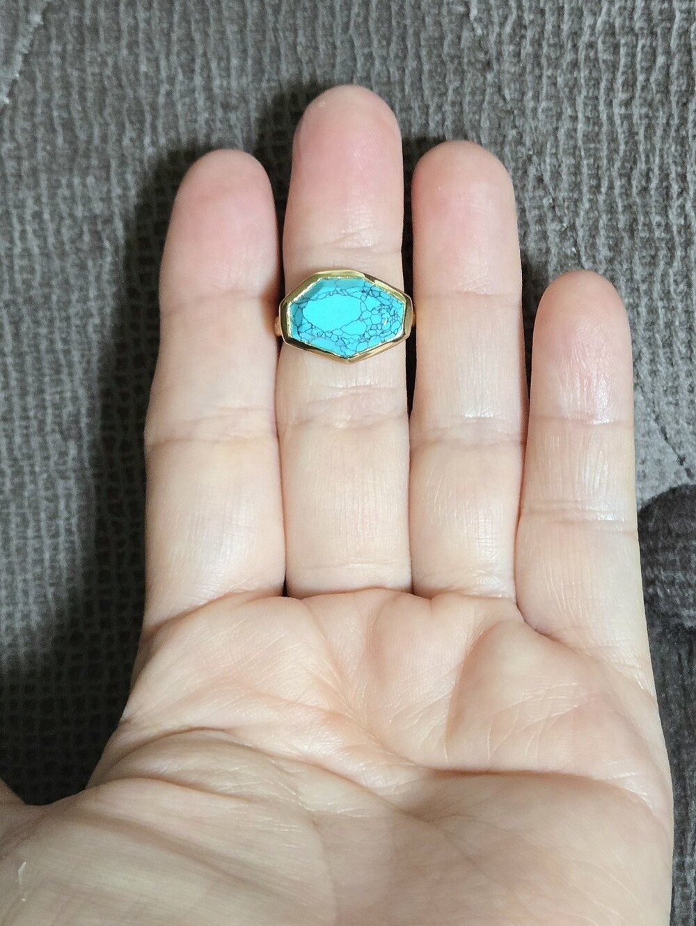 Melinda Maria Turquoise🩵 "Slice" Ring💍 - NWOT - Picture 3 of 16